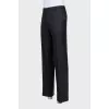 Men's classic black trousers