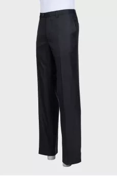 Men's classic black trousers