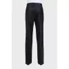 Men's classic black trousers