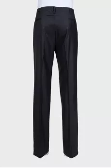Men's classic black trousers