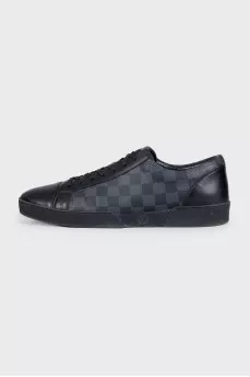 Men's sneakers with signature canvas inserts