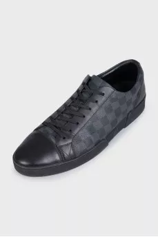 Men's sneakers with signature canvas inserts