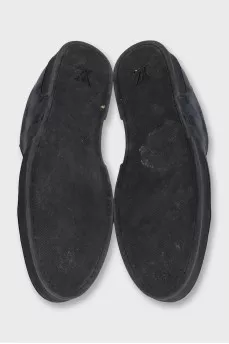 Men's sneakers with signature canvas inserts