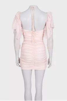 Pink silk dress