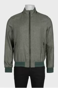 Men's green tapered jacket