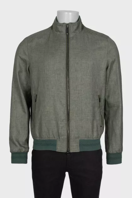 Men's green tapered jacket