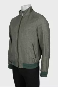 Men's green tapered jacket