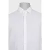 Men's white linen shirt