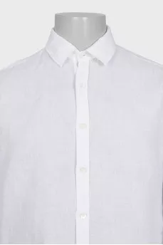 Men's white linen shirt