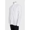 Men's white linen shirt