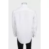 Men's white linen shirt