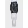 Skirt decorated with fringe