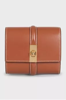 Коричневый кошелек Trifold 16