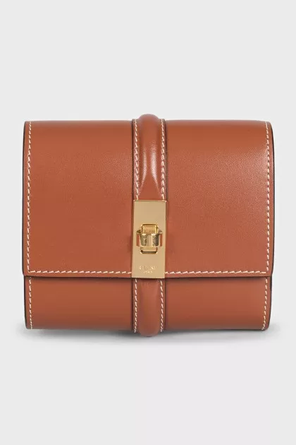 Коричневый кошелек Trifold 16