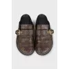 Коричневі сабо LV Cosy