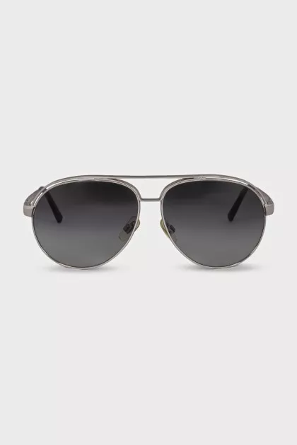 Men's gradient aviator sunglasses
