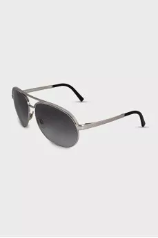 Men's gradient aviator sunglasses