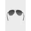 Men's gradient aviator sunglasses