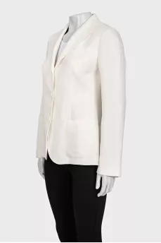 White single-breasted jacket