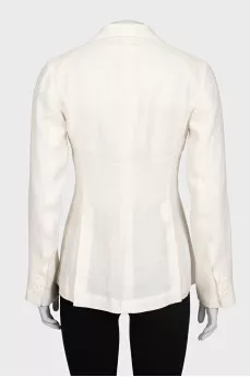 White single-breasted jacket