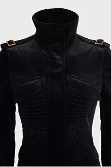Velvet fitted jacket