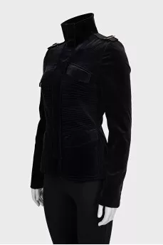 Velvet fitted jacket