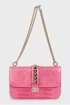 Сумка из кожи аллигатора Glam Lock