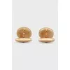 Men's gold cufflinks with onyx