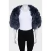 Short blue cape