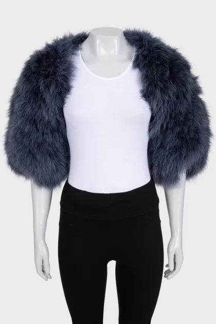 Short blue cape