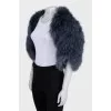 Short blue cape