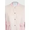 White jacket with patch pockets