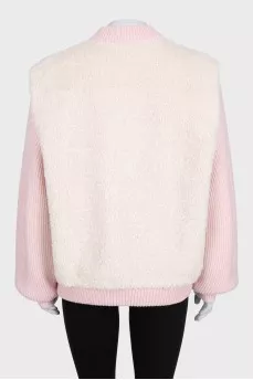 White jacket with patch pockets