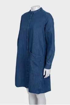 A-line denim dress