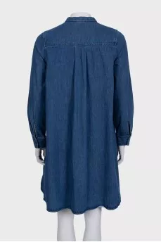 A-line denim dress