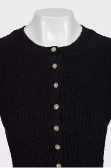 Cropped cardigan with buttons