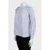 Blue striped blouse