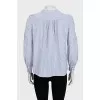 Blue striped blouse