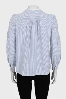 Blue striped blouse