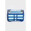 Striped crossbody bag