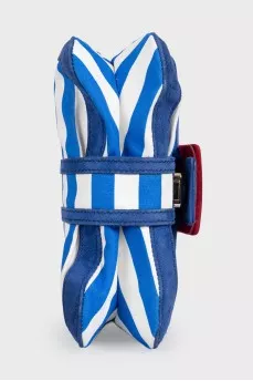 Striped crossbody bag