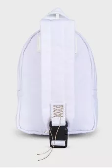 White textile backpack