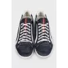 Men's blue sneakers with logo