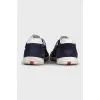 Men's blue sneakers with logo