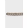 Brown belt with signature print