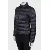 Black fitted jacket with patch pockets