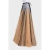 Full maxi skirt with ties