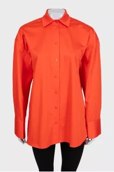 Oversized orange shirt