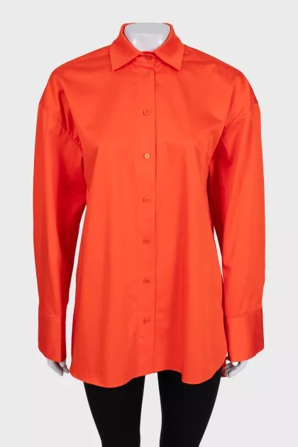 Oversized orange shirt