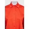 Oversized orange shirt